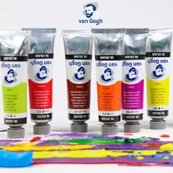 Pintura al óleo de Van Gogh, 200ml, 24 colores, pintura al óleo profesional para pintar, suministros de dibujo artístico de Aquarelle