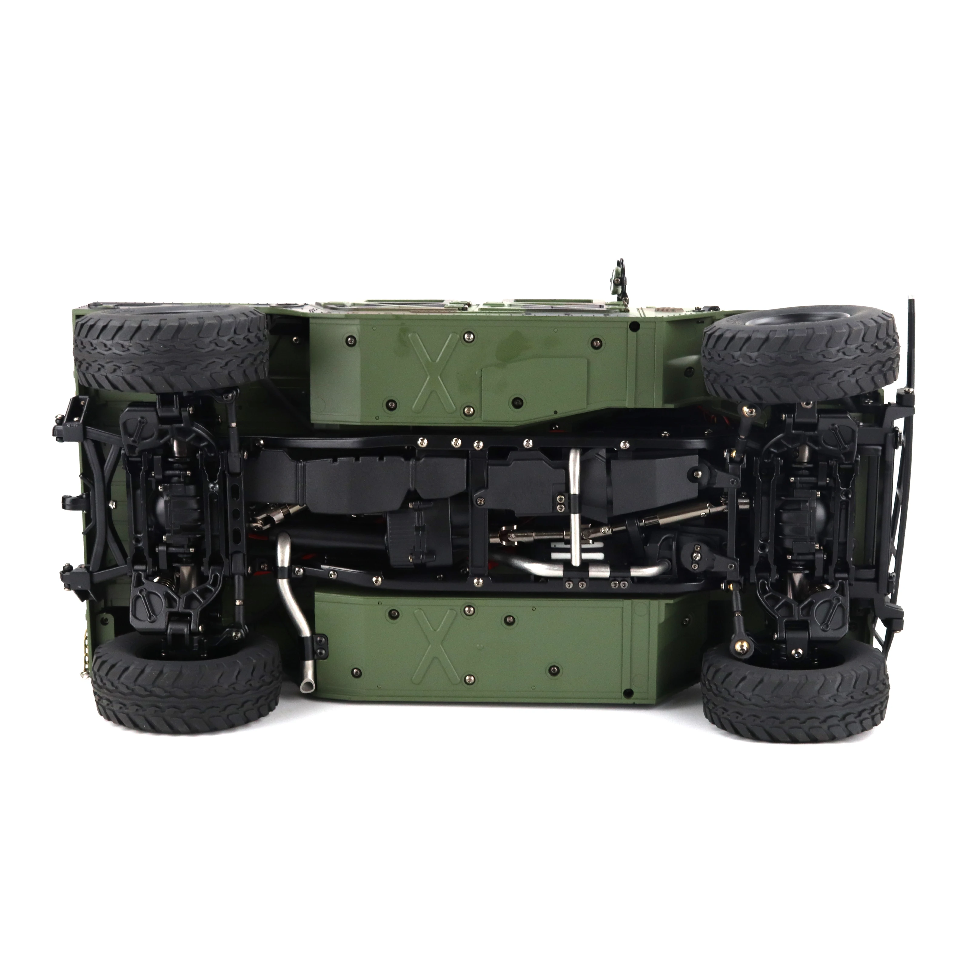 1/10 US Humvee 4x4 Military Truck 4WD 2.4G RC Alloy Car KFOR RTR KEYIGE HG-P408 6