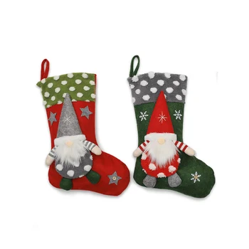 

2Pcs/Bag/Forester Christmas Stocking/Santa Claus Christmas Stocking/Children Gift Toys/Gift Candy Bag/Christmas Tree Pendant