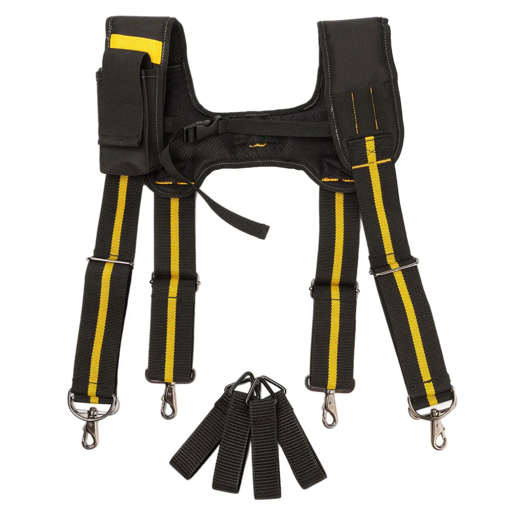 Tool Belt Suspenders Multifunction Can Hang Tool Bag H-Shaped Adjustable Hanging Electrician Heavy Work Tool Suspenders garden tool bag Tool Storage Items