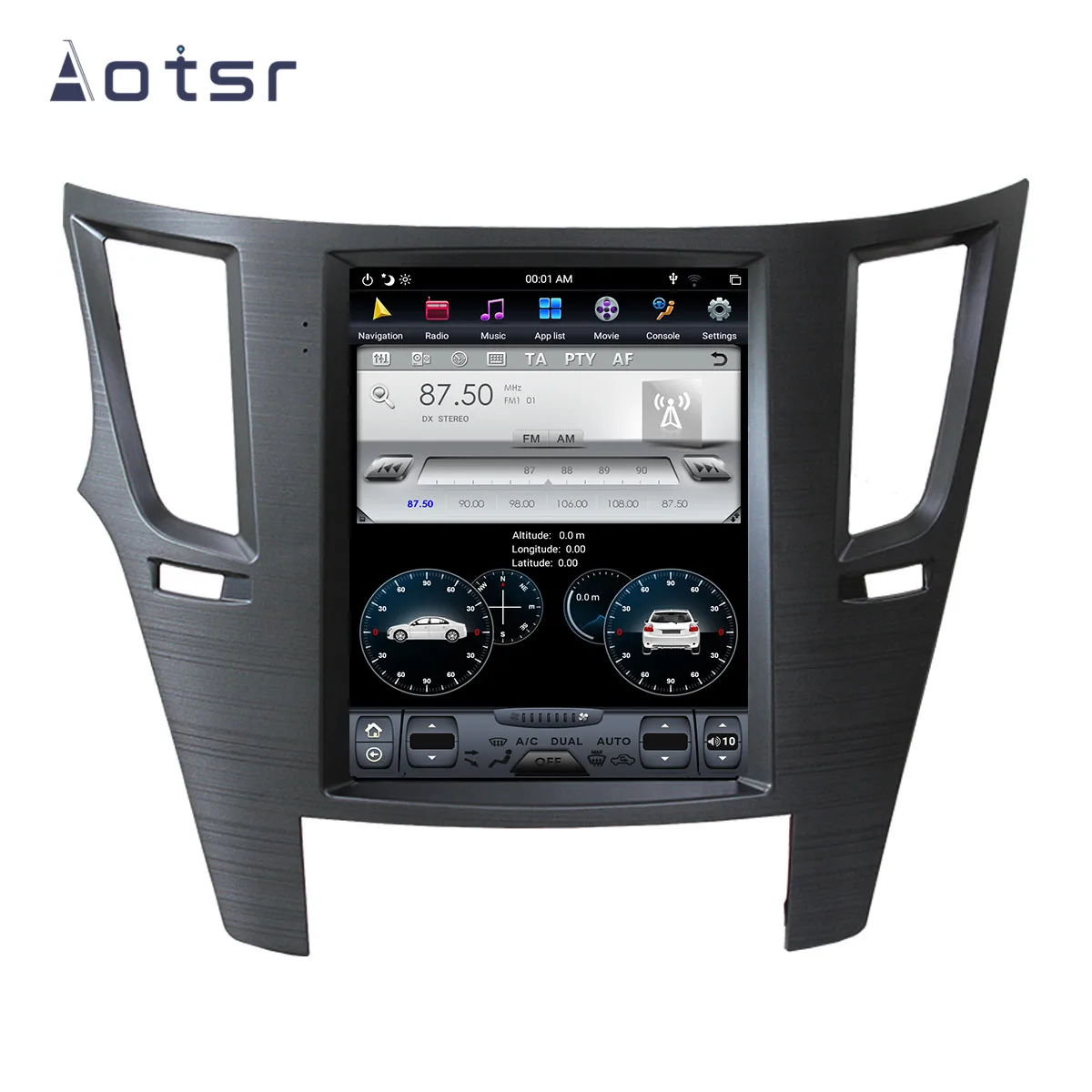 PX6 4 Гб DSP Tesla стиль Android 9,0 автомобильный gps-навигатор для Subaru Legacy 2009- головное устройство мультимедийный плеер adio магнитофон