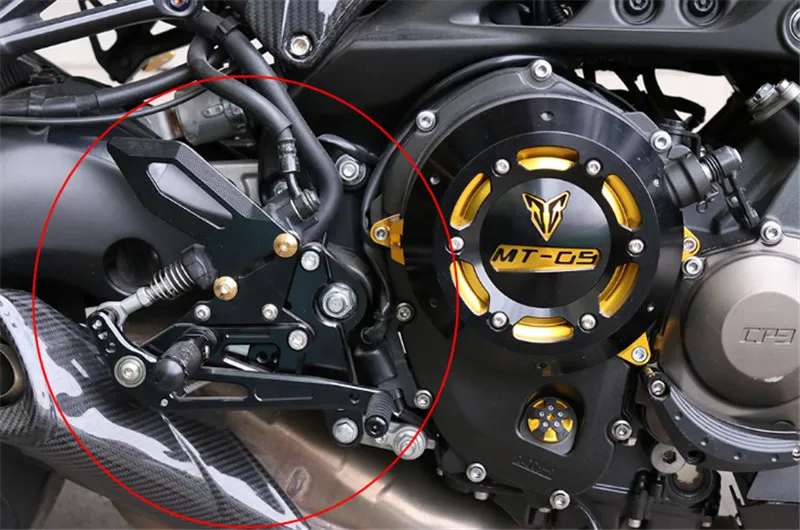 Для Yamaha MT-09 MT 09 MT09 FZ-09- Мотоцикл с ЧПУ Алюминиевые Регулируемые задние наборы Rearset подножки для ног