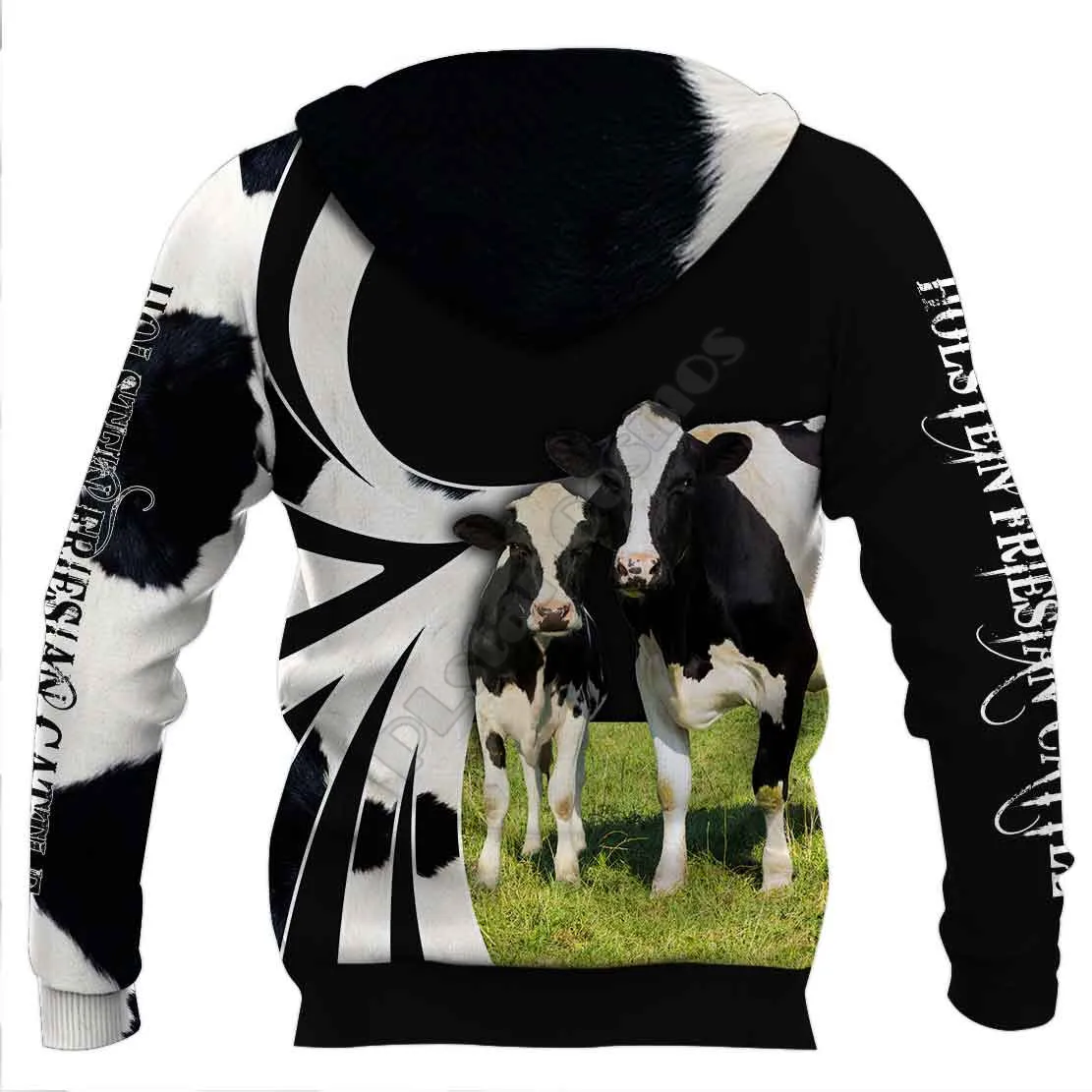 Holstein Friesian Cattle 3D Hoodies Printed Pullover Men For Women Funny Animal Sweatshirts Fashion Cosplay Apparel Sweater
