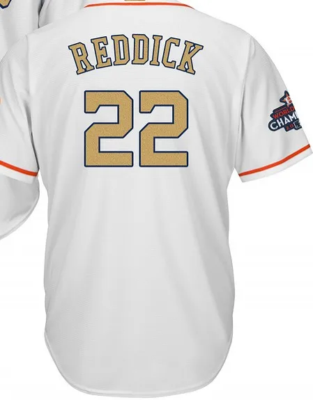 For men А+++ качество для мужчин золото Хьюстон 11 Гаттис Astros 15 Beltran 16 Mccann 20 Preston Tucker 22 Josh Reddick Джерси - Цвет: For men
