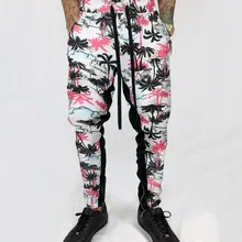 Мужские спортивные штаны, повседневные эластичные Гавайские спортивные штаны с принтом, брюки в стиле хип-хоп, спортивные штаны в стиле хип-хоп, уличная одежда, штаны для бега, Мужские штаны