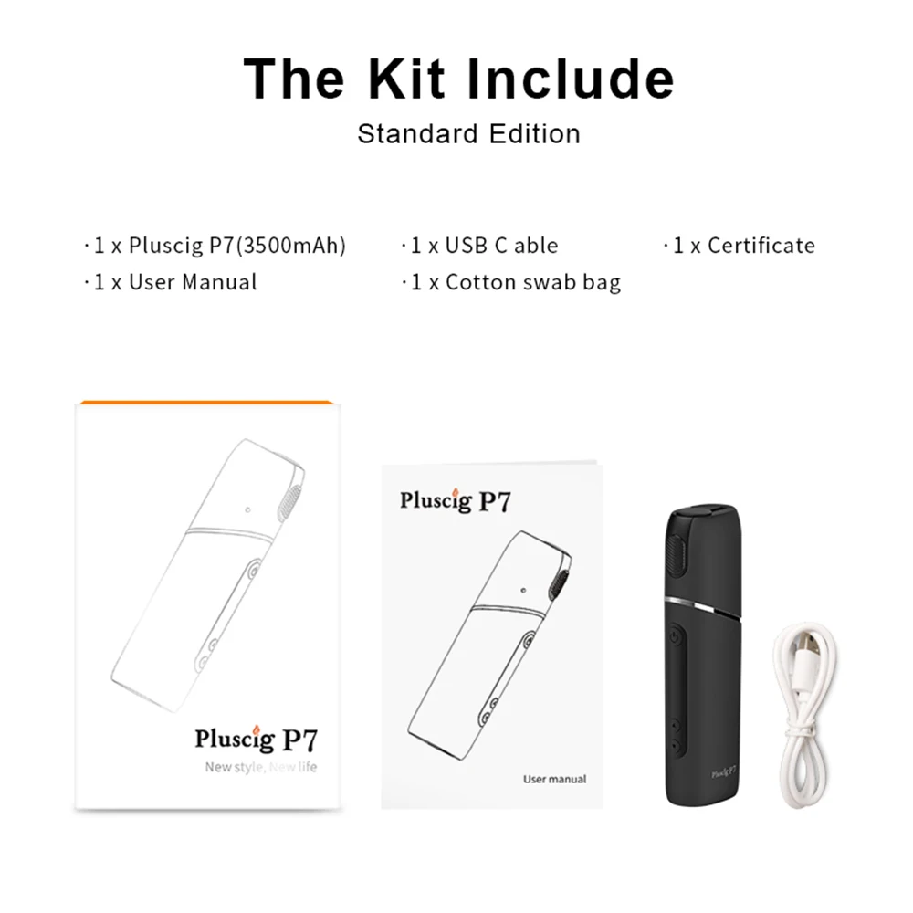 Vape Pluscig P7 набор с 3500 мАч подходит для IQO сигарет электронная сигарета нагревающая