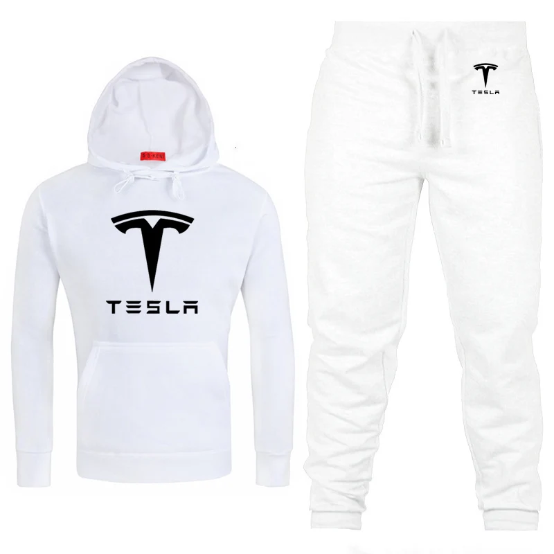 Толстовки мужские Tesla с логотипом автомобиля, унисекс, толстовка, модная мужская толстовка с капюшоном в стиле хип-хоп harajuku, повседневные