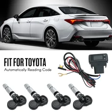 Автомобильный монитор давления в шинах+ 4 внутренних датчика, ЖК-дисплей, автоматическое считывание кода, система контроля давления в шинах для Honda