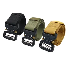 Регулируемый тактический ремень военные ремни на талию автоматическая металлическая пряжка для армии США тренировочный боевой нейлоновый ремень аксессуары для улицы