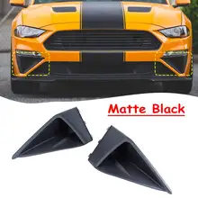 Черный Передний бампер воздухозаборник декоративная панель декоративные пластины для Ford для Mustang с установочными аксессуарами