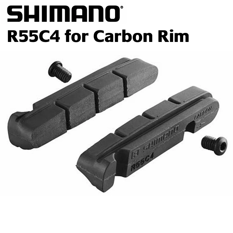 Велосипедные тормозные колодки Shimano R55C4 с ободом из углеродного/алюминиевого