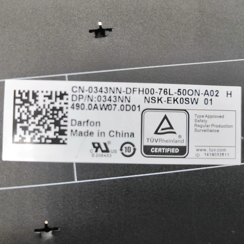 95% Новинка) Клавиатура для ноутбука Dell Latitude 3180 3189 3380 серии US 0343NN