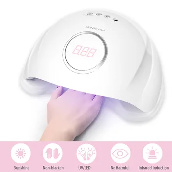 

Nail Dryer LED UV Nail Lamp Light Polish Gel Dryer Curing-Machine LCD Digital Display 10/30/60/99s Painless Mode Infrared Sensor