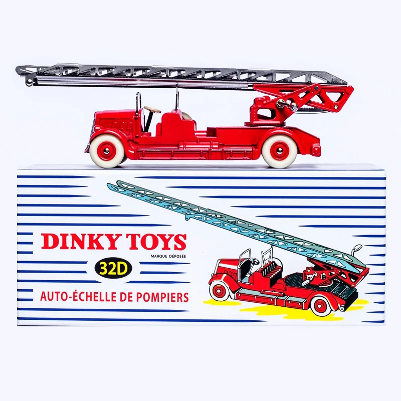 

1/43 32D ATLAS diecast alloy fire truck model metal engineering vehicle car simulation collection toy w ladder rescue vehicle