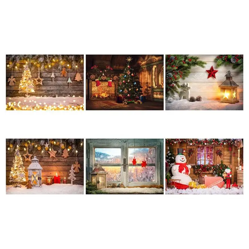 Рождественский фон из ткани с изображением снежной елки звезды домашний декор фотографический фон для фотосъемки фоны для фотосъемки