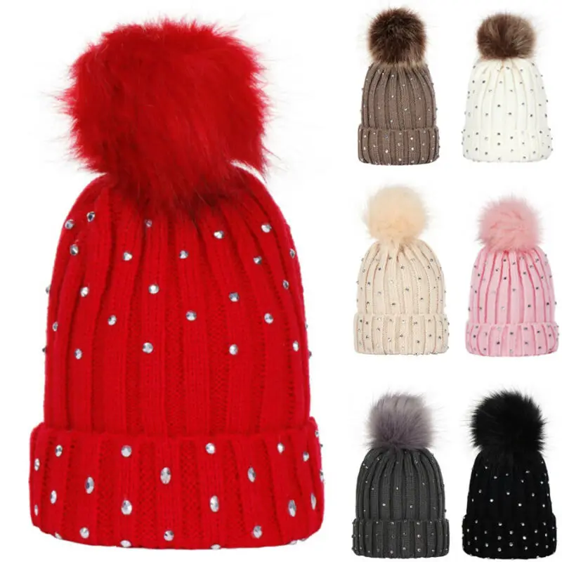 

Зимняя теплая вязаная крючком шапка-бини для маленьких детей девочек и мальчиков, уличная шапка