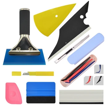 

Vehicle Glass Car Window Vinyl Wrap Film Installing Tool Applications Plus 3 Mini Squeegee For Very Extreme And Small Corrugatio