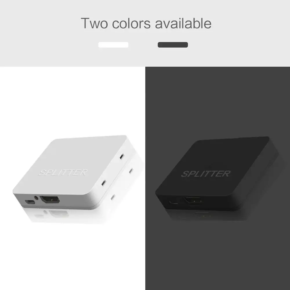 4K HDMI конвертер HDMI адаптер 1 Вход 2 Выход Разделитель с мультимедийным интерфейсом высокой четкости Переключатель HDMI концентратор Поддержка 4K3D 1080p для XBOX360 PS3/4/5 HDMI кабель