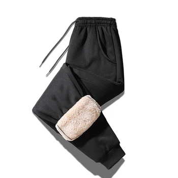 

Men Jogger Pants Plus Velvet To Keep Warm 2020 New Arrival Winter Thick Male Ankle-Length Pants Hot Sale Korean Style n31