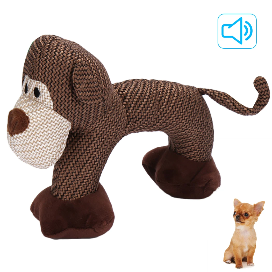 Monkey Для домашних собак игрушки-Жвачки для маленьких и крупных собак устойчивые к укусам собачьи мягкие игрушечные Уточки Интерактивная пищалка игрушка для щенка товары для домашних животных - Цвет: Monkey