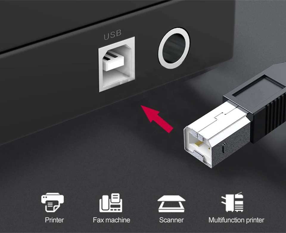 USB 2,0 кабель для принтера папа-папа кабели для печати кабель для синхронизации данных 1,5 м 3 м 5 м 10 м для сканера факса принтера