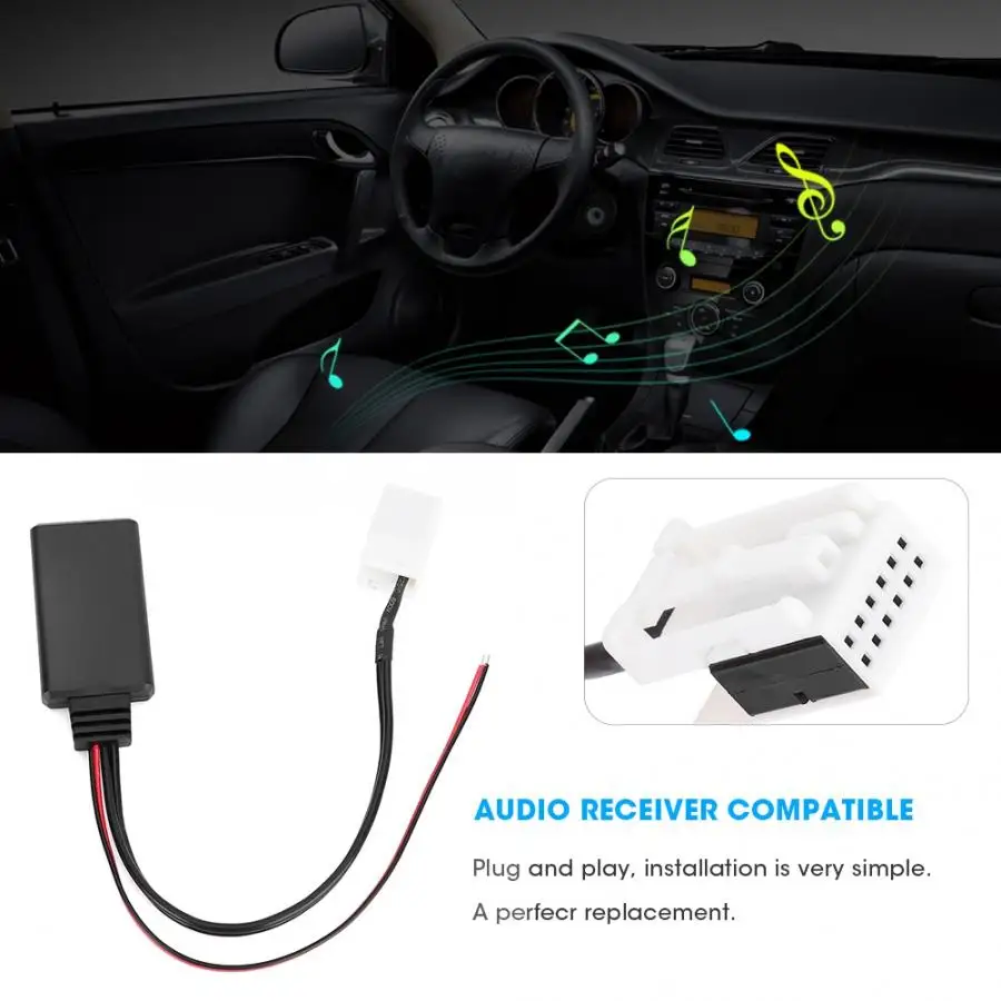 Замена автомобиля Bluetooth аудио кабель адаптер подходит для VW MCD RNS 510 RCD 200 210 310 500 510 аксессуары для автомобильной электроники