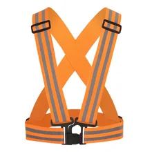 5 см Расширенная высокая эластичная лента жилет для велоспорта Высокая Светоотражающая Джерси блестящая светоотражающая пленка спортивный жилет