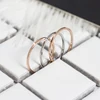 1MM Thin Titanium Steel Silver color Couple Ring Simple Fashion Rose Gold Color Finger Ring For Women and Men mens gifts ► Photo 2/6