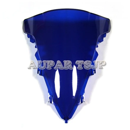 Мотоцикл воздушный дефлектор для Yamaha YZF1000 2009 2010 2011 2012 2013 R1 ветровое стекло скутера Пластик лобовое стекло дымчатое лобовое стекло - Цвет: Blue