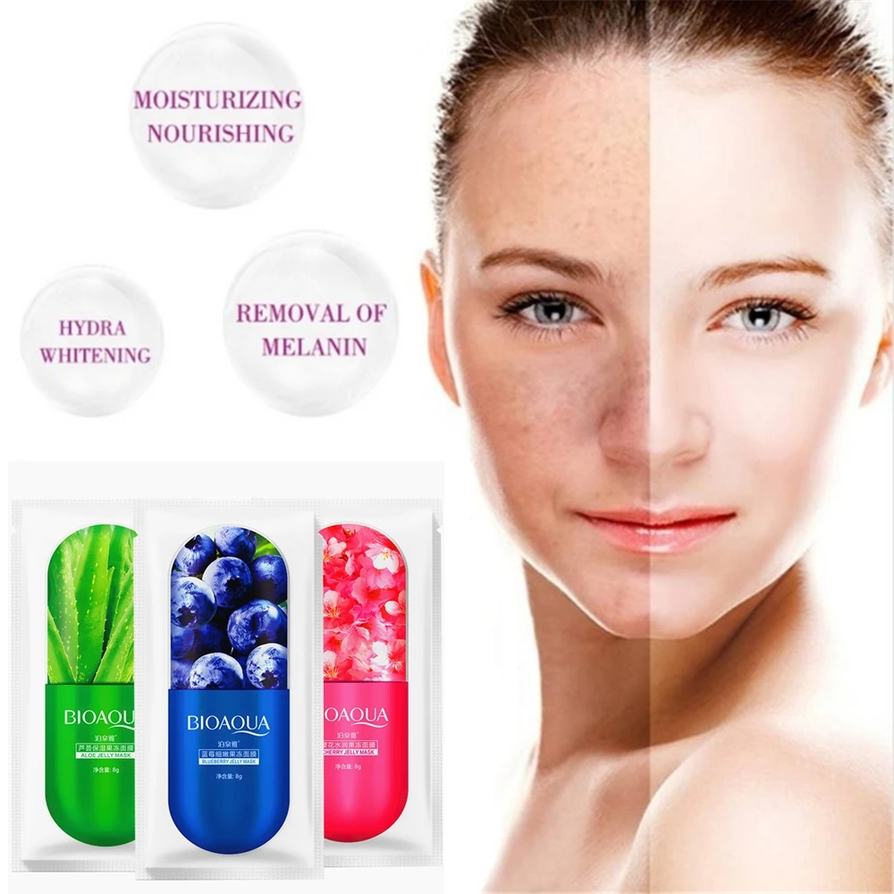 Маска для лица с экстрактом Сакуры и гиалуроновой кислоты антивозрастной