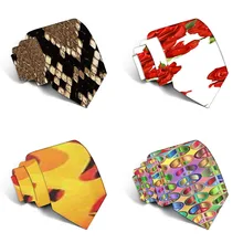 Модные забавные мужские галстуки с рисунком Новинка Галстуки красочные 3D единорог печатных шеи галстуки свадебный подарок вечерние аксессуары 5LD18