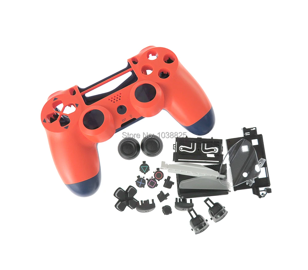 10 шт. для playstation 4 4,0 корпус OEM Оболочка крышка наборы кнопок Замена для PS4 Pro Slim 4,0 JDS040 JDM 040 контроллер - Цвет: Серебристый