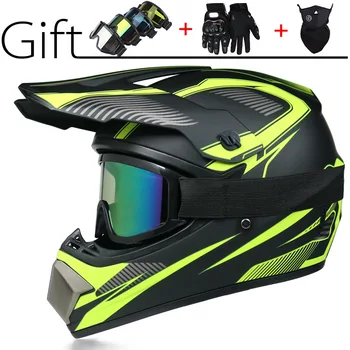 

2020 Racing Kids Motocycle Helmet Motocross Helmet teenager motocycle Casque with 3 kits gift moto gloves mask goggles
