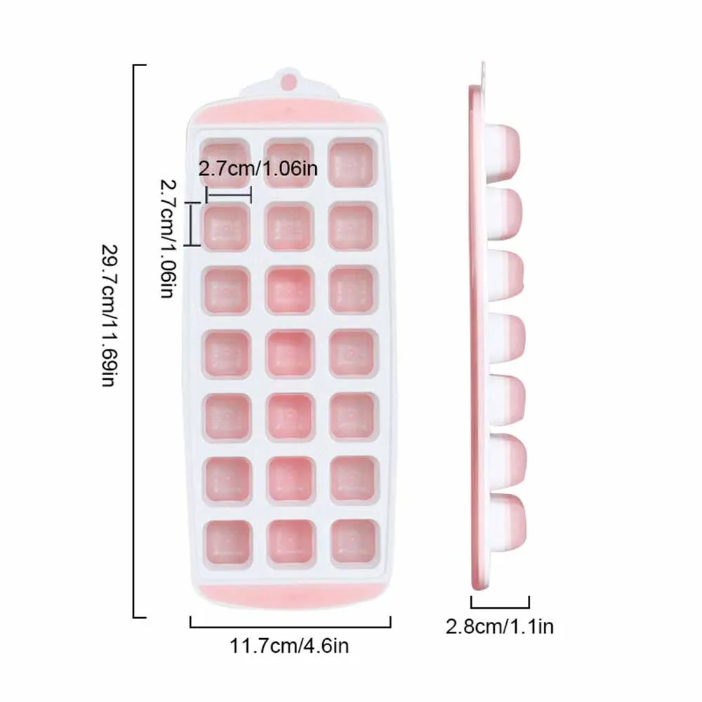 Поднос для льда с крышкой гибкий 36 и 21 квадратная фигурная форма отверстие производитель кубиков льда для DIY леденец, пудинг-форма, детское питание, виски
