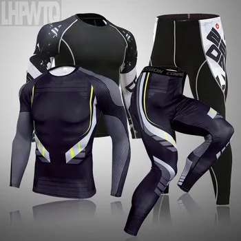 

Brand Long Winter Thermal Underwear Sets Men Brand Quick Dry Anti-microbial Stretch Men's Thermo Underwear Male Spring Warm