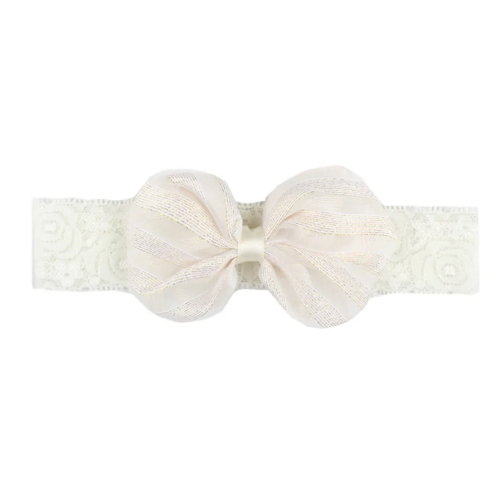 Kids Headband baby Bow lace hair band Hairband Elastic Bowknot Photography Hair Band For Girl Hair Accessories