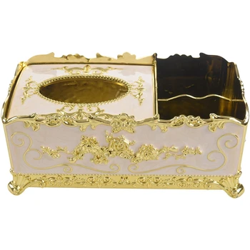 

Acrylic Tissue Box Paper Rack Office Table Accessories Home Office KTV Hotel Car Case Holder Gold