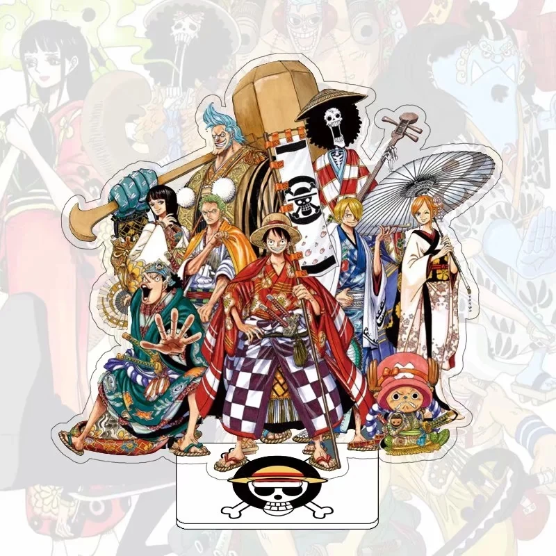 Аниме Luffy Ace нами и Чоппер Law Sanji фигурка на акриловой подставке настольное