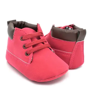 

Fashion Matching Color Cute Design Baby Prewalker Soft Antiskid Kids Shoes Casual Martin Boots for Winter