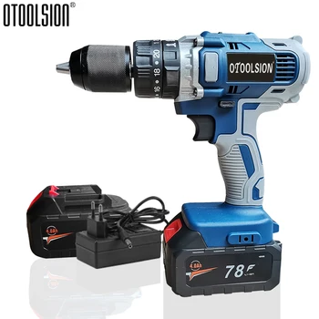 

4Ah Battery Drill Hand Drill 21V Battery Tools 1/2 inch Rechargeable Screwdriver Drill Electric Screwdriver For Woodworking