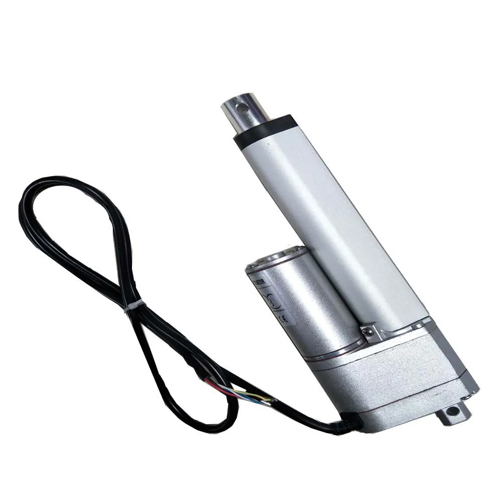 200mm curso 12v 24v dc com potenciômetro