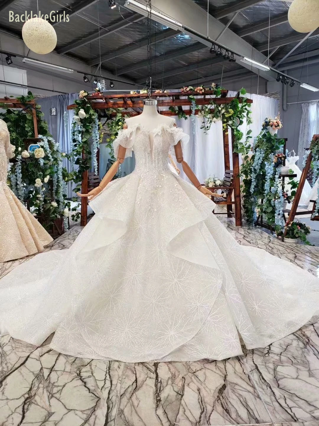 BacklakeGirls Vestido De Noiva Милая Аппликация цветы белое свадебное платье Бохо с открытыми плечами свадебное платье для беременных