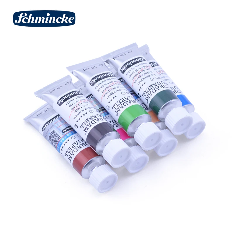 German Schmincke Artist Watercolor Paint 5ml 15ml Tubular Single Palette Art Supplies Series 1