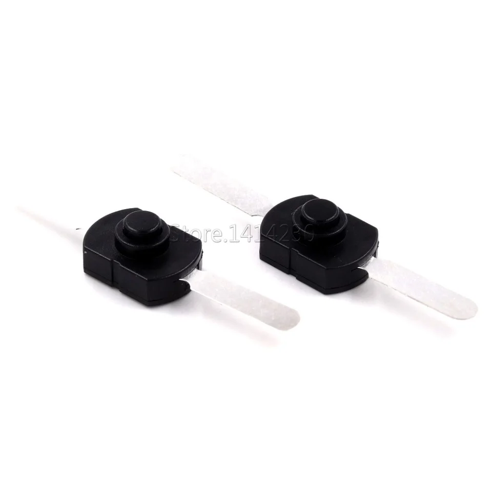 10pcs 1712KD Black Flashlight Latching Push Button Switch DC 30V 1A ZP
