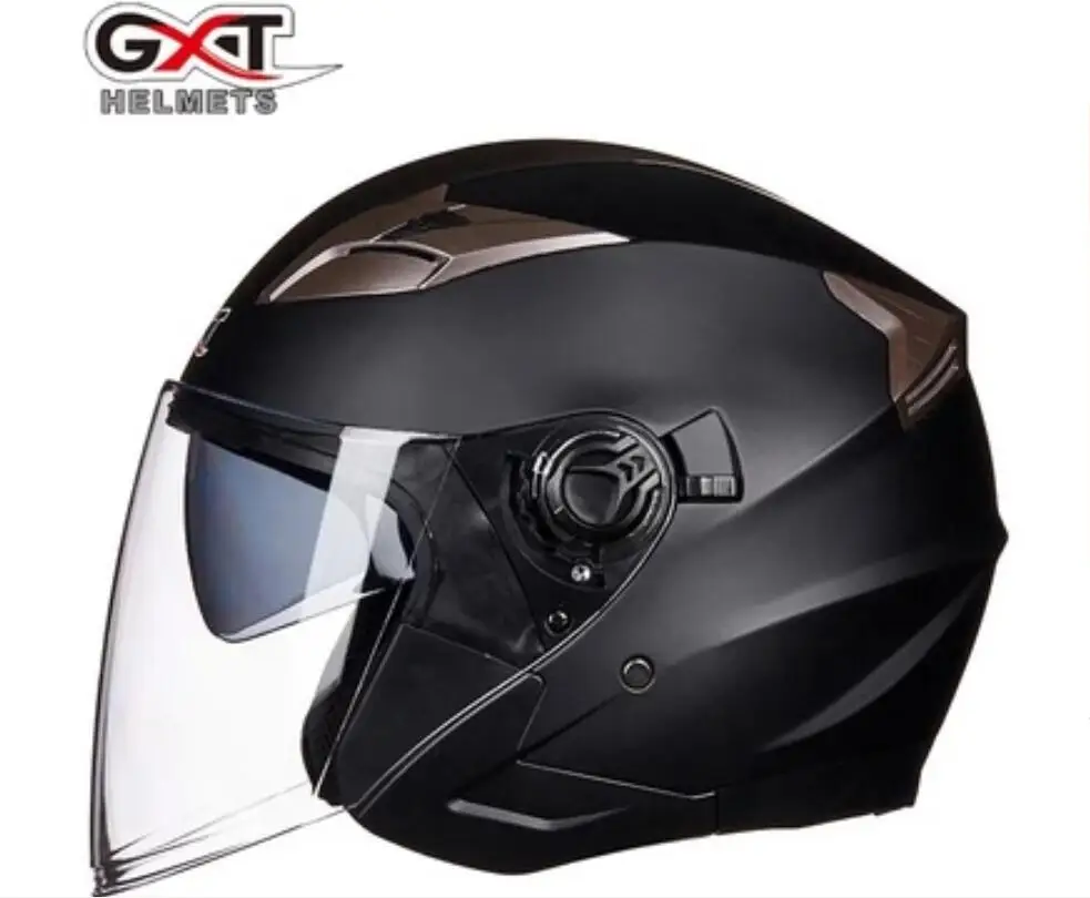 Взрослый GXT 708 мотоциклетный шлем с двойным щитком четыре сезона полу-клад мужские и женские защитные шлем мотоциклетный шлем - Цвет: 5