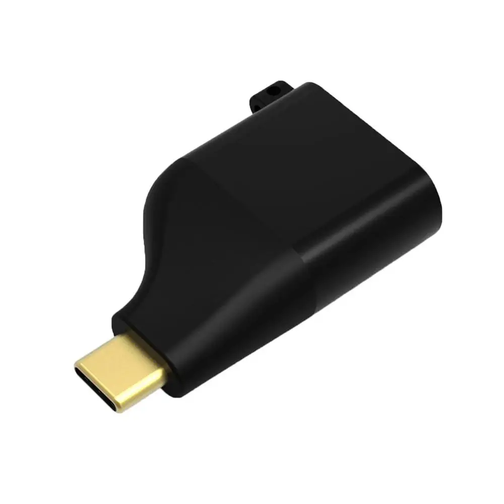 Тип C к Мини Dispalyport 4K 60Hz адаптер Usb C к Мини Dp конвертер мужчин и женщин с брелок стиль черный