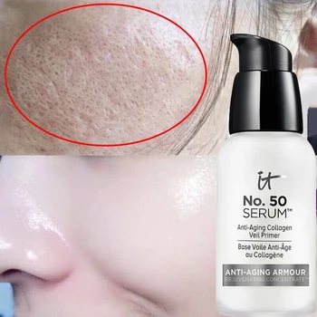 

It Cosmetics Makeup Primer Cream Anti-aging Collagen Veil Moisturizing Hydration Oil-Control Eyes Skin Care Make Up Base