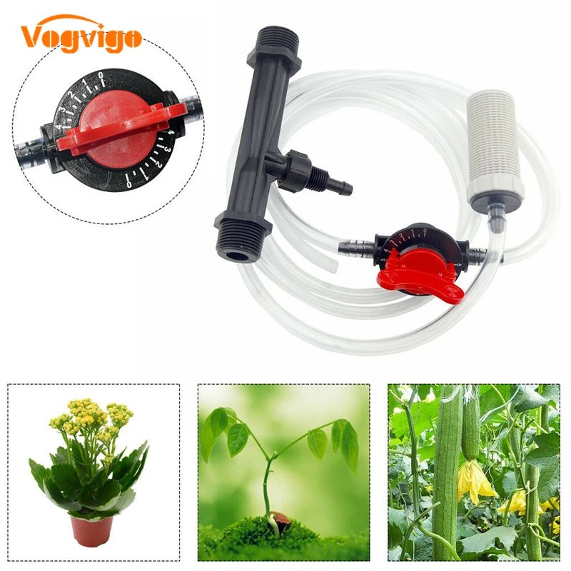 

VOGVIGO Drip Irrigation Sucker with Hose Filter Venturi Fertilization System Garden Irrigation Spray Tool