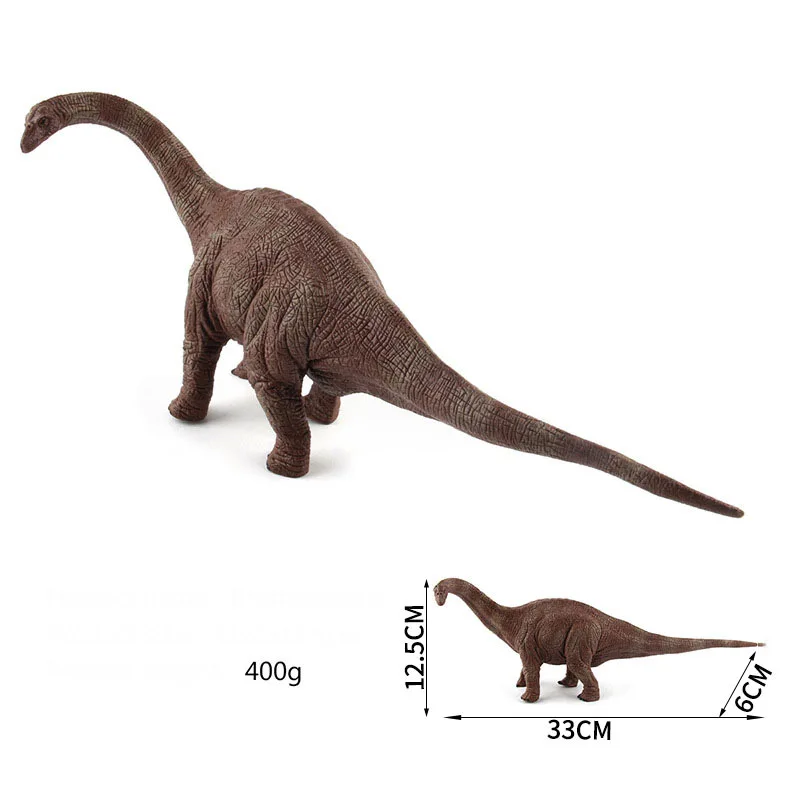thumbnail image 1 of Juguete de simulación de dinosaurio jurásico grande, brontosaurio, de plástico PVC blando, pintado a mano, modelo animal, colección de juguetes para niños, regalo, 1 of 5