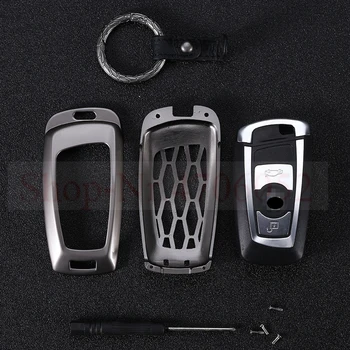 

Zinc alloy Key Cover for BMW 5 X1 M1 GT F07 F10 F11 520 525 520I 530D E34 E46 E60 E70 Remote Case Chain Shell Key chain Key bag